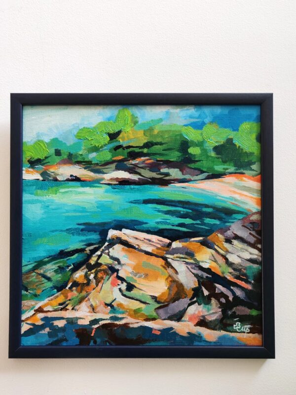 Ulje na platnu, Obala sa čempresima