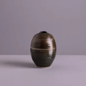 Crna ovalna vaza