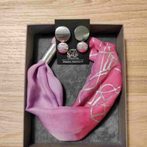 Think of silk set, srebrna boja