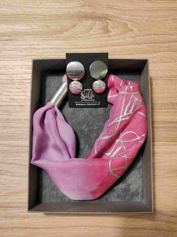 Think of silk set, srebrna boja