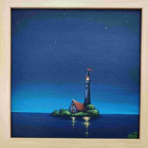 Akrilne boje na platnu-Svetionik