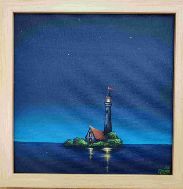 Akrilne boje na platnu-Svetionik