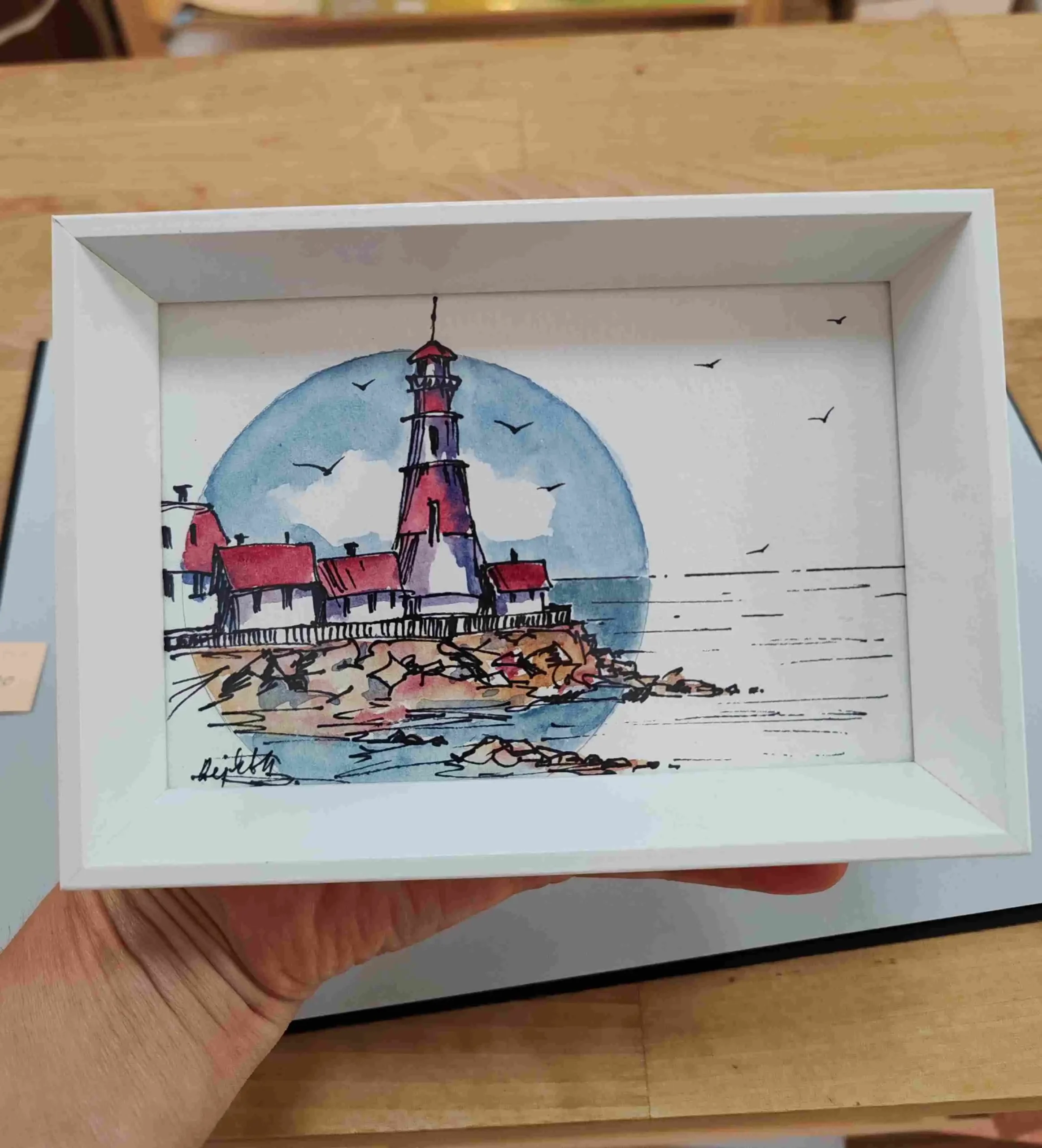 originalni akvareli-Dorćol, art&gift shop Mikaleidoskop Beograd