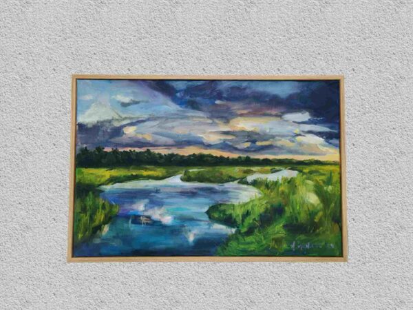 "Suton u ljubičastom" ulje na platnu