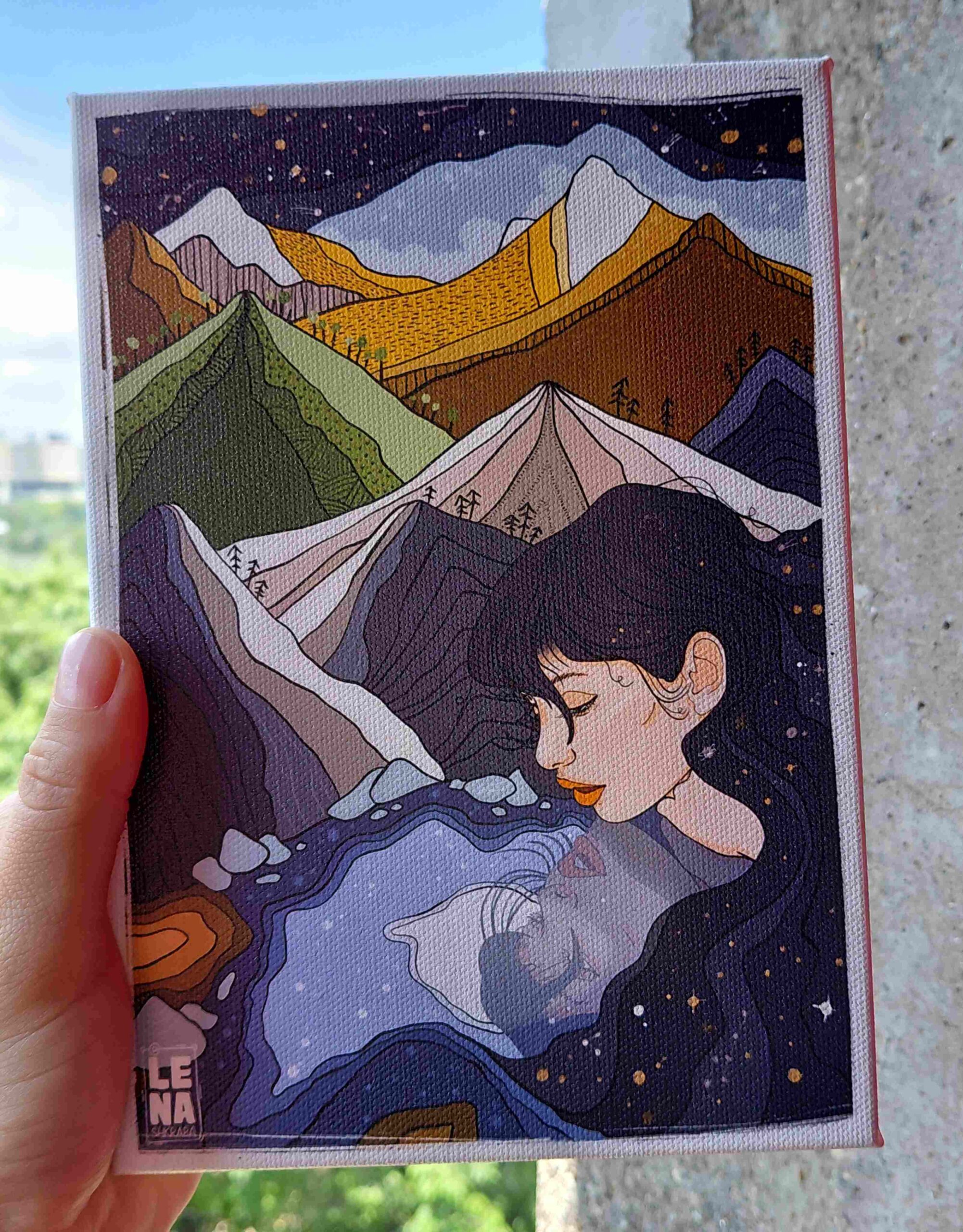 prodaja od&scaron;tampanih ilustracija na platnu, Mikaleidoskop, Carigradska 24, Beograd