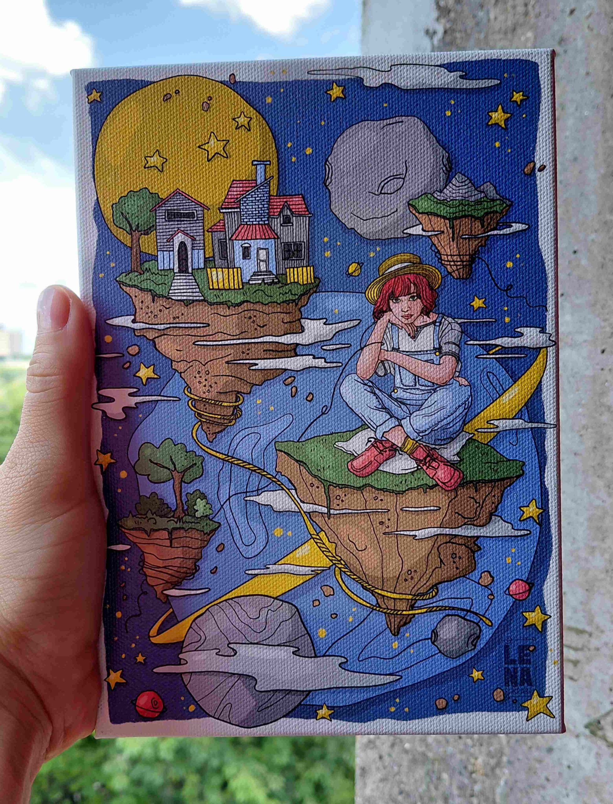 prodaja od&scaron;tampanih ilustracija na platnu, Mikaleidoskop, Carigradska 24, Beograd